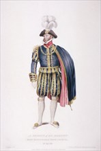 Gentleman in ceremonial costume, 1824. Artist: Edward Scriven