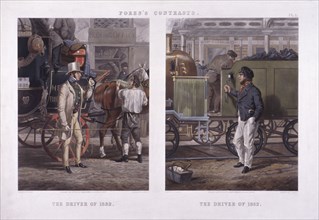 'The Driver of 1832' and 'The Driver of 1852'. Artist: J Harris
