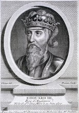 Edward III, King of England, c1347, (c1750). Artist: Pierre François Basan