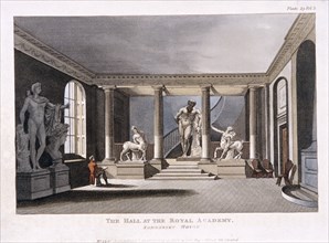 Royal Academy of Arts in the Somerset House, Westminster, London, 1810. Artist: Anon