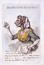 Billingsgate eloquence', 1795. Artist: James Gillray