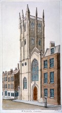 St Alban's Church, Wood Street, London, 1824. Artist: Valentine Davis