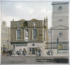 Aldgate House, Aldgate High Street, London, 1815. Artist: Robert Blemmell Schnebbelie