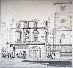 Aldgate House, Aldgate High Street, London, 1815. Artist: Robert Blemmell Schnebbelie