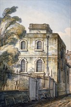 Church of All Hallows the Great, Upper Thames Street, London, 1813. Artist: C John M Whichelo