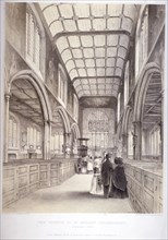 Interior view of St Andrew Undershaft, City of London, 1841. Artist: Thomas Goldsworth Dutton