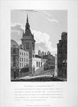 St Augustine, Watling Street, City of London, 1810. Artist: W Preston