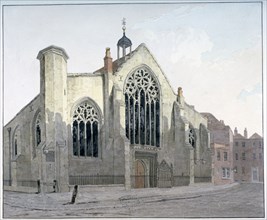 View of the west end of Austin Friars, City of London, c1780. Artist: Anon
