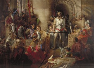 The trial of Sir William Wallace at Westminster', c1831-1890. Artist: William Bell Scott