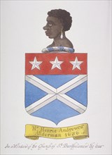Coat of arms of Alderman Henry Andrews, 1800. Artist: Anon