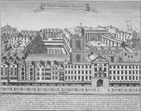 St Bartholomew's Hospital, Smithfield, City of London, 1723. Artist: Anon