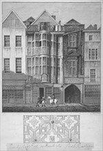 Sir Paul Pindar's House, Bishopsgate, City of London, 1812. Artist: Richard Sawyer