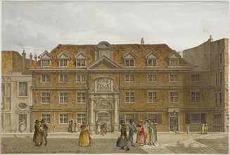 View of Blackwell Hall on King Street, City of London, 1819. Artist: Robert Blemmell Schnebbelie