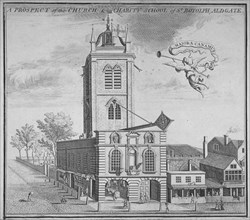 Church of St Botolph, Aldgate, City of London, 1750. Artist: Anon