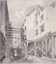 Chick Lane, City of London, 1825. Creator: Robert Blemmell Schnebbelie.