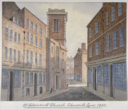 Church of St Clement, Eastcheap, City of London, 1830. Artist: William Pearson
