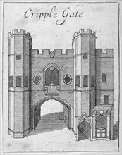 Cripplegate, City of London, 1750. Artist: Anon