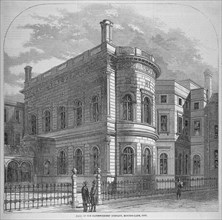 View of the Clothworkers' Hall from Dunster court, City of London, 1859. Artist: Anon