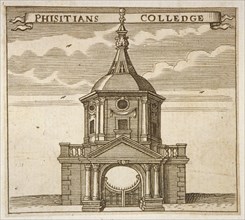 Gateway to the Royal College of Physicians, City of London, 1700. Artist: Anon