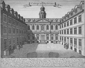 Royal College of Physicians, City of London, 1700. Artist: Anon