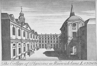 Royal College of Physicians, City of London, 1750. Artist: Anon
