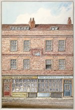 Buildings occupying the former site of the Boar's Head Tavern, Eastcheap, City of London, 1800. Artist: Anon