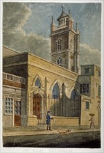 Church of St Giles without Cripplegate, City of London, 1830. Artist: Anon