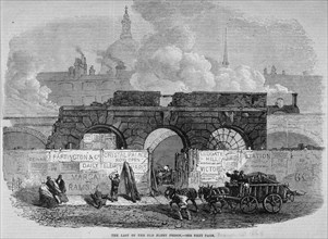 The remains of Fleet Prison, City of London, 1868. Artist: Anon