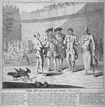 'Humours of the Fleet Prison', 1749. Artist: Anon