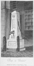 Water pump in Cornhill, City of London, 1816. Artist: Anon