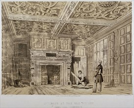 Interior of the Old House, Gravel Lane, City of London, 1840. Artist: Anon