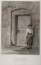 Door of an old mansion in Gravel Lane, City of London, 1851. Artist: John Wykeham Archer