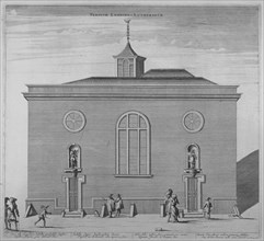 Lutheran church, Great Trinity Lane, City of London, 1720. Artist: Anon