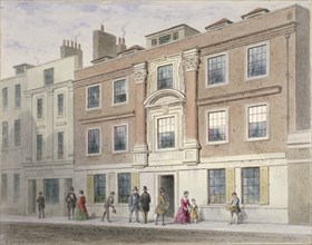 View of a mansion in Great Winchester Street, City of London, 1841. Artist: Thomas Hosmer Shepherd