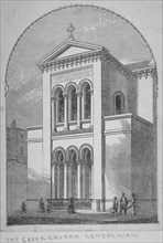 Greek Orthodox Church, Little Winchester Street, City of London, 1850. Artist: Anon