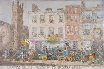 'Master Billy's procession to Grocers' Hall', 1784. Artist: Anon