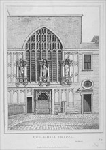 Guildhall Chapel, City of London, 1800. Artist: Anon