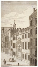 Guildhall Chapel and Blackwell Hall, City of London, 1750. Artist: Anon