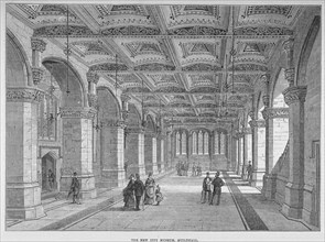 Interior view of the Guildhall Museum, City of London, 1872. Artist: Anon