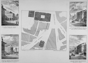 Plan of proposals for King William Street, City of London, 1832. Artist: Blades, East and Blades