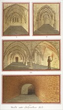 Vaults beneath Leathersellers' Hall, Little St Helen's, City of London, 1799. Artist: Anon