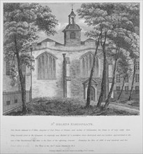 Church of St Helen, Bishopsgate, City of London, 1810. Artist: White