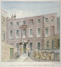 View of the courtyard at no 38 St Mary at Hill, City of London, 1871. Artist: Charles James Richardson