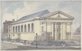 St Mary's Roman Catholic Church, Moorfields, City of London, 1837. Artist: Robert Blemmell Schnebbelie
