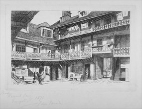Warwick Arms Inn, Newgate Street, City of London, 1871. Artist: Edwin Edwards