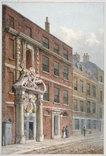 Merchant Taylors' Hall, Threadneedle Street, City of London, 1810. Artist: George Shepherd