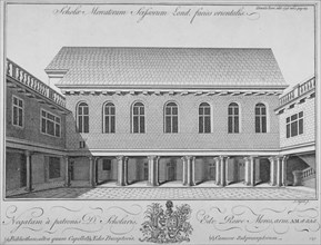 Merchant Taylors' School, Suffolk Lane, City of London, 1756. Artist: J Mynde