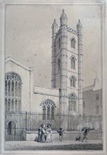 Church of St Mary Aldermary, City of London, 1830. Artist: Thomas Hosmer Shepherd