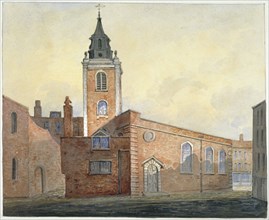 Church of St Michael Bassishaw, City of London, 1815. Artist: William Pearson