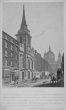 Church of St Martin within Ludgate, City of London, 1814. Artist: S Jenkins